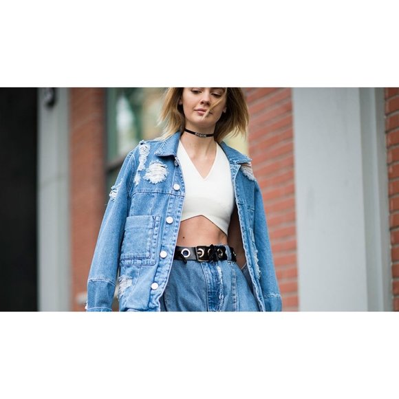 Elastic choker handmade black elastic lace necklace faux miniature rhinestones - Picture 7 of 8